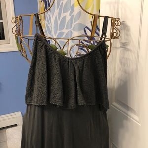 O’Neill charcoal gray maxi dress